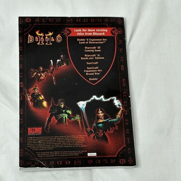Diablo 2 PC Big Box Game Manual Book Only - Picture 2 of 6